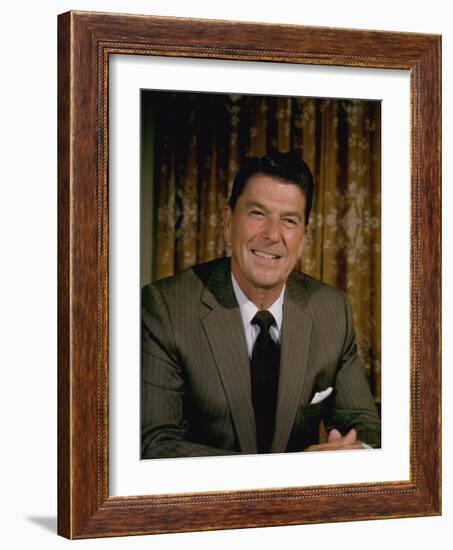 Portrait California Governor Ronald Reagan-Alfred Eisenstaedt-Framed Photographic Print