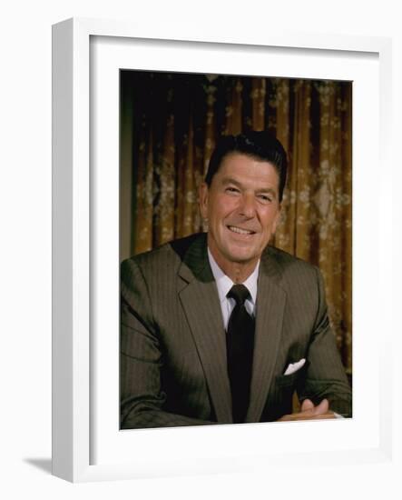 Portrait California Governor Ronald Reagan-Alfred Eisenstaedt-Framed Photographic Print