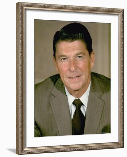 Portrait California Governor Ronald Reagan-Alfred Eisenstaedt-Framed Photographic Print