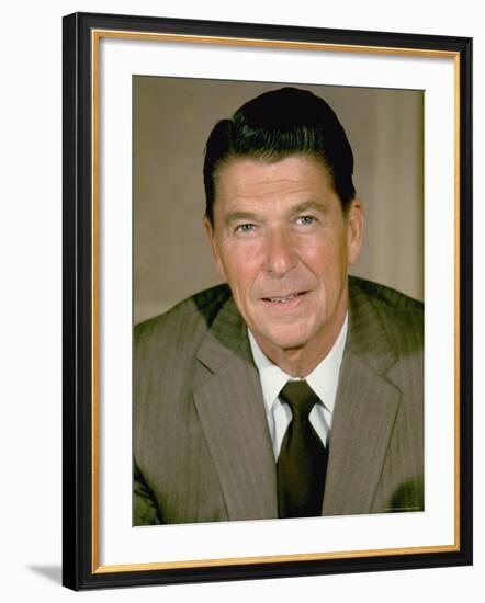 Portrait California Governor Ronald Reagan-Alfred Eisenstaedt-Framed Photographic Print