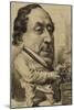 Portrait-charge de Gioachino-Antonio Rossini (1792-1868), compositeur, en cuisinier-Etienne Carjat-Mounted Giclee Print