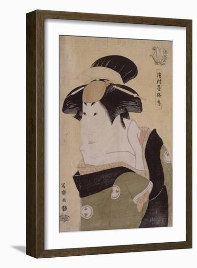 Portrait d'acteur de kabuki (okubi-e) : l'onnagata Segawa Kikunojô III-Tôshûsai Sharaku-Framed Giclee Print