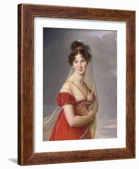 Portrait D'aglae Angelique Gabrielle De Gramont (1787-1842), Epouse Du General Alexander Lvovich D-Elisabeth Louise Vigee-LeBrun-Framed Giclee Print