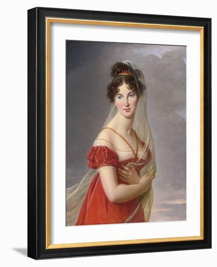 Portrait D'aglae Angelique Gabrielle De Gramont (1787-1842), Epouse Du General Alexander Lvovich D-Elisabeth Louise Vigee-LeBrun-Framed Giclee Print