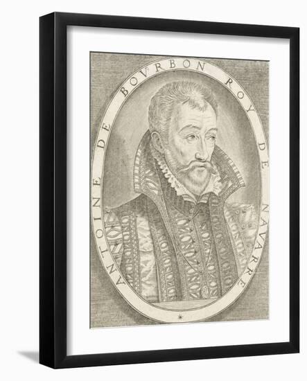 Portrait d'Antoine de Bourbon, roi de Navarre-null-Framed Giclee Print