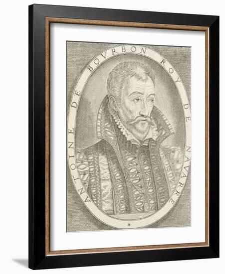 Portrait d'Antoine de Bourbon, roi de Navarre-null-Framed Giclee Print