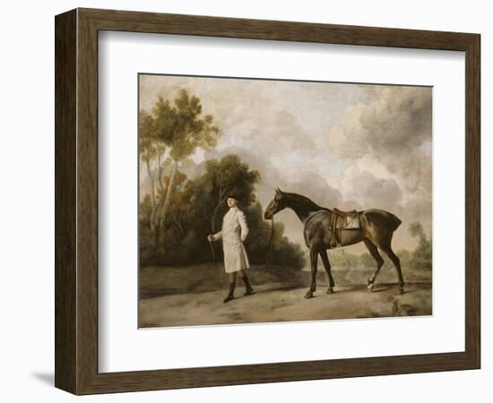 Portrait d'Assheton, 1er Vicomte Curzon, avec sa jument Maria-George Stubbs-Framed Giclee Print