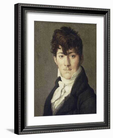 Portrait d'Auguste François Talma, enseigne de vaisseau, neveu du tragédien Talma-Jean-Auguste-Dominique Ingres-Framed Giclee Print