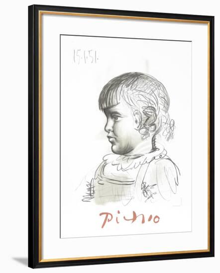 Portrait d'Enfant-Pablo Picasso-Framed Collectable Print