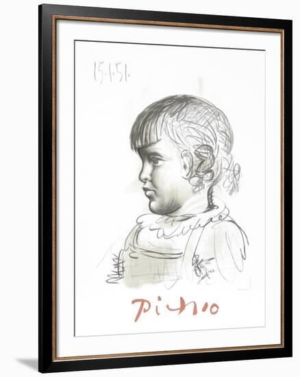 Portrait d'Enfant-Pablo Picasso-Framed Collectable Print