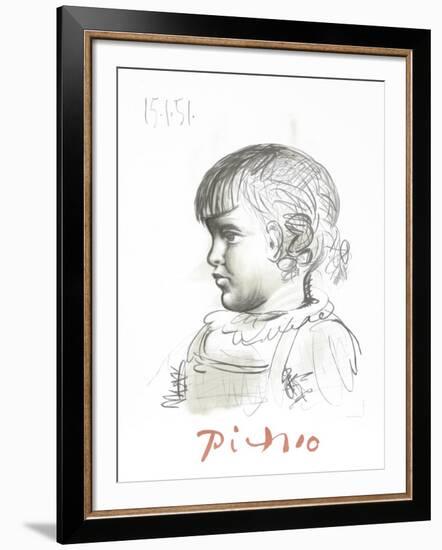 Portrait d'Enfant-Pablo Picasso-Framed Collectable Print