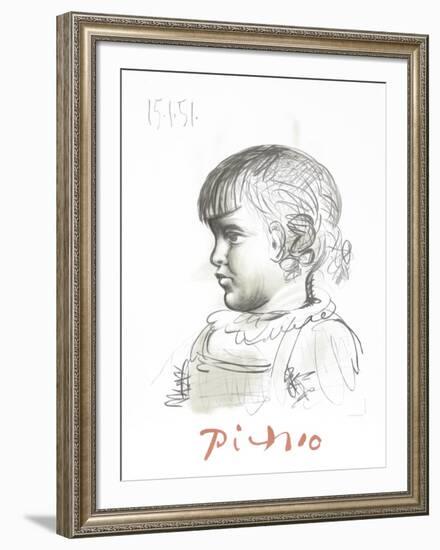 Portrait d'Enfant-Pablo Picasso-Framed Collectable Print