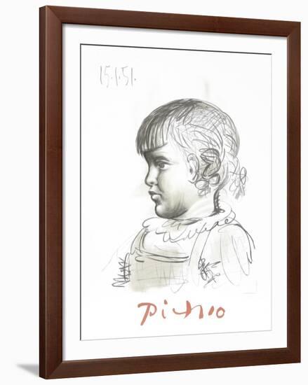 Portrait d'Enfant-Pablo Picasso-Framed Collectable Print