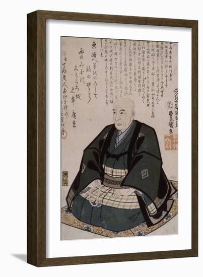Portrait d'Hiroshige-Utagawa Kunisada-Framed Giclee Print