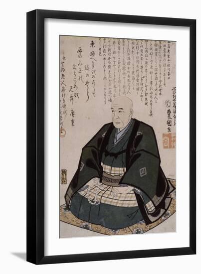 Portrait d'Hiroshige-Utagawa Kunisada-Framed Giclee Print