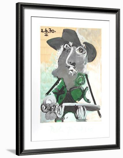 Portrait d'Homme Au Chapeau-Pablo Picasso-Framed Collectable Print