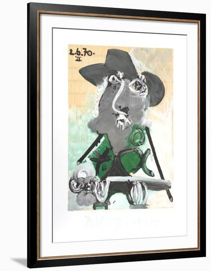 Portrait d'Homme Au Chapeau-Pablo Picasso-Framed Collectable Print