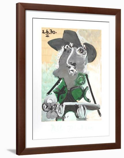 Portrait d'Homme Au Chapeau-Pablo Picasso-Framed Collectable Print