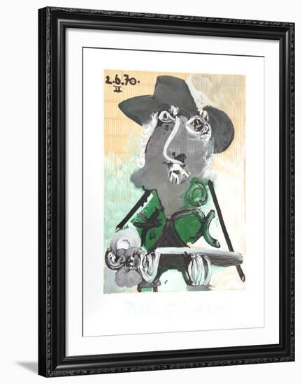 Portrait d'Homme Au Chapeau-Pablo Picasso-Framed Collectable Print