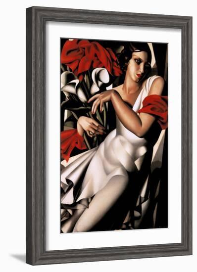 Portrait d'Ira-Tamara de Lempicka-Framed Art Print