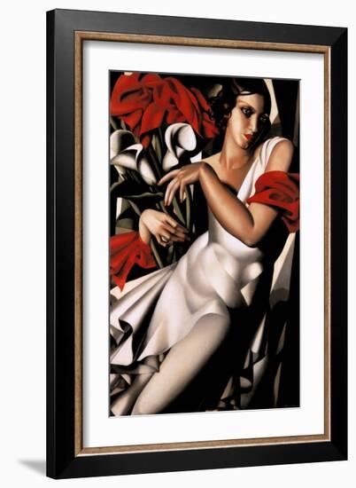 Portrait d'Ira-Tamara de Lempicka-Framed Art Print