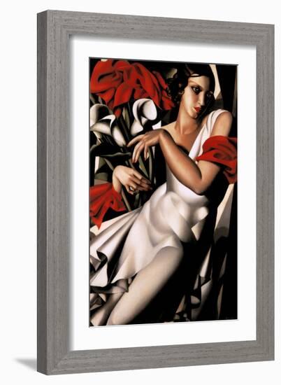 Portrait d'Ira-Tamara de Lempicka-Framed Art Print