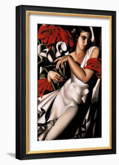 Portrait d'Ira-Tamara de Lempicka-Framed Art Print