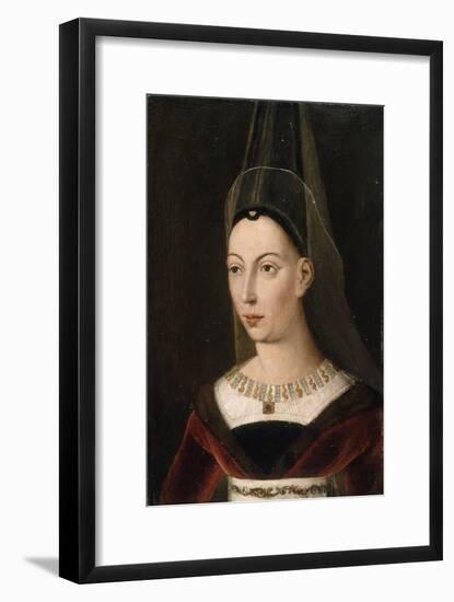 Portrait d'Isabelle de Bourbon, seconde femme de Charles le Téméraire, morte en 1465-null-Framed Giclee Print