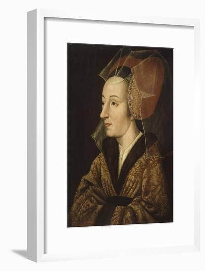 Portrait d'Isabelle de Portugal (1397-1472), épouse de Philippe le Bon-null-Framed Giclee Print