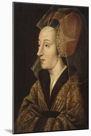 Portrait d'Isabelle de Portugal (1397-1472), épouse de Philippe le Bon-null-Mounted Giclee Print