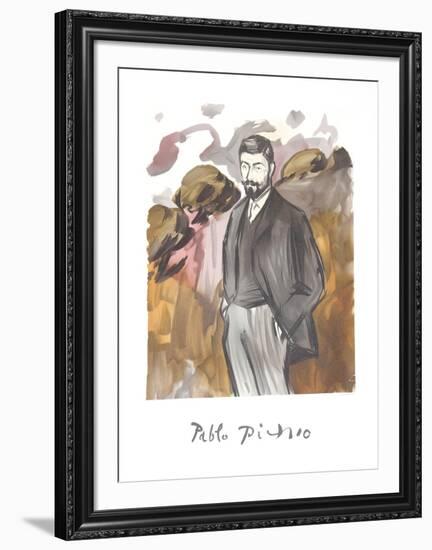 Portrait d'un Homme Debout avec Barbicne-Pablo Picasso-Framed Collectable Print