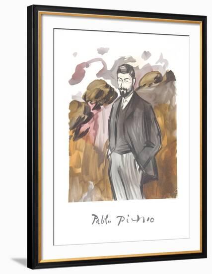 Portrait d'un Homme Debout avec Barbicne-Pablo Picasso-Framed Collectable Print