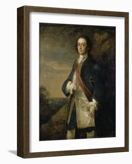 Portrait d'un officier anglais-Philippe Mercier-Framed Giclee Print