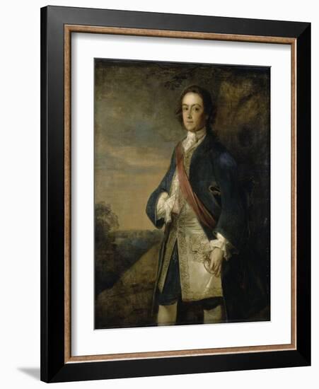 Portrait d'un officier anglais-Philippe Mercier-Framed Giclee Print