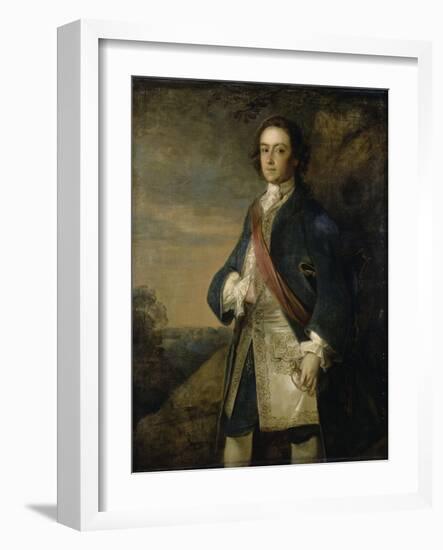 Portrait d'un officier anglais-Philippe Mercier-Framed Giclee Print