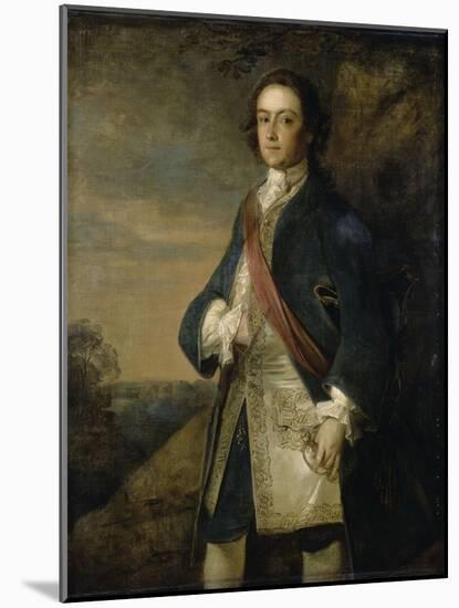 Portrait d'un officier anglais-Philippe Mercier-Mounted Giclee Print