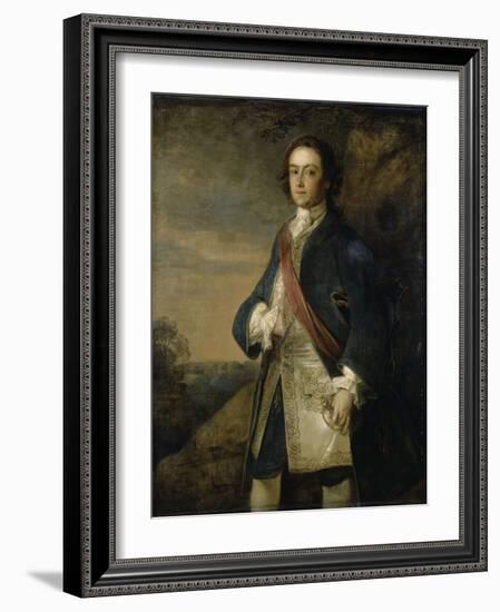 Portrait d'un officier anglais-Philippe Mercier-Framed Giclee Print