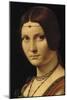 Portrait d'une dame de la cour de Milan, dit à tort "la belle ferronnière"-Léonard de Vinci-Mounted Giclee Print