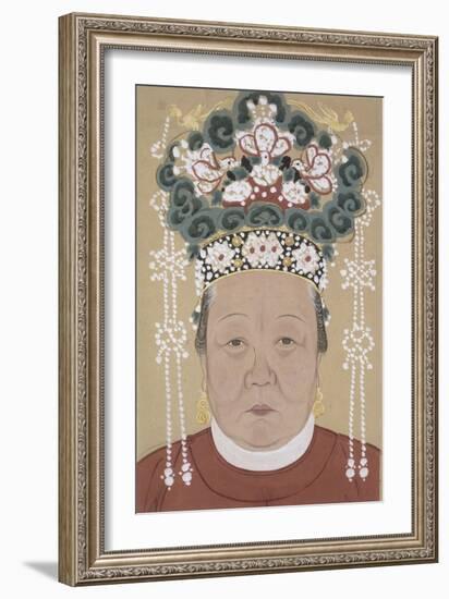 Portrait d'une dame-null-Framed Giclee Print