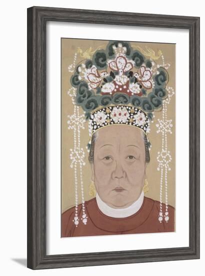 Portrait d'une dame-null-Framed Giclee Print