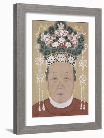 Portrait d'une dame-null-Framed Giclee Print