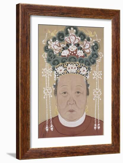 Portrait d'une dame-null-Framed Giclee Print