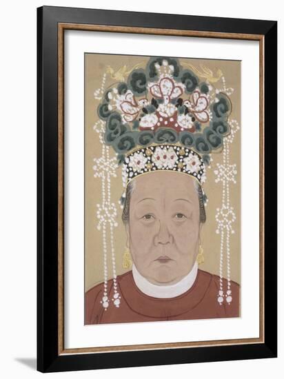 Portrait d'une dame-null-Framed Giclee Print