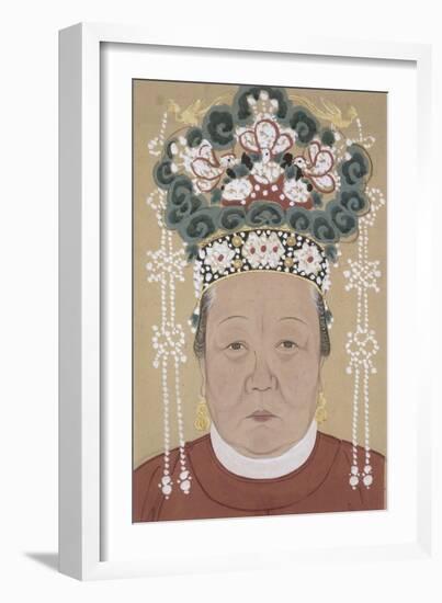 Portrait d'une dame-null-Framed Giclee Print