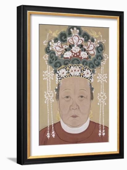 Portrait d'une dame-null-Framed Giclee Print