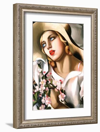 Portrait d'Une Jeune Fille-Tamara de Lempicka-Framed Premium Giclee Print