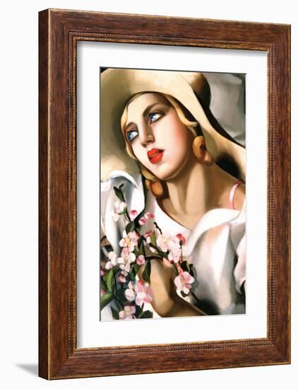 Portrait d'Une Jeune Fille-Tamara de Lempicka-Framed Premium Giclee Print