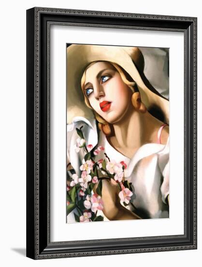 Portrait d'Une Jeune Fille-Tamara de Lempicka-Framed Premium Giclee Print