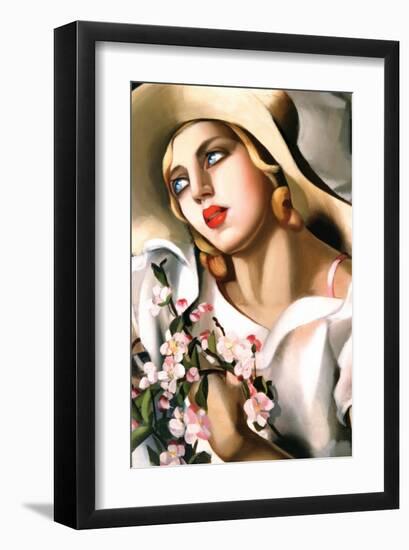 Portrait d'Une Jeune Fille-Tamara de Lempicka-Framed Premium Giclee Print