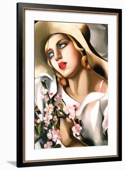 Portrait d'Une Jeune Fille-Tamara de Lempicka-Framed Premium Giclee Print